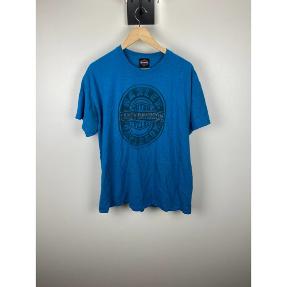 2017 - Harley Davidson Motorcycles Big Print Minnesota Blue Tee - XL - Picture 13 of 13